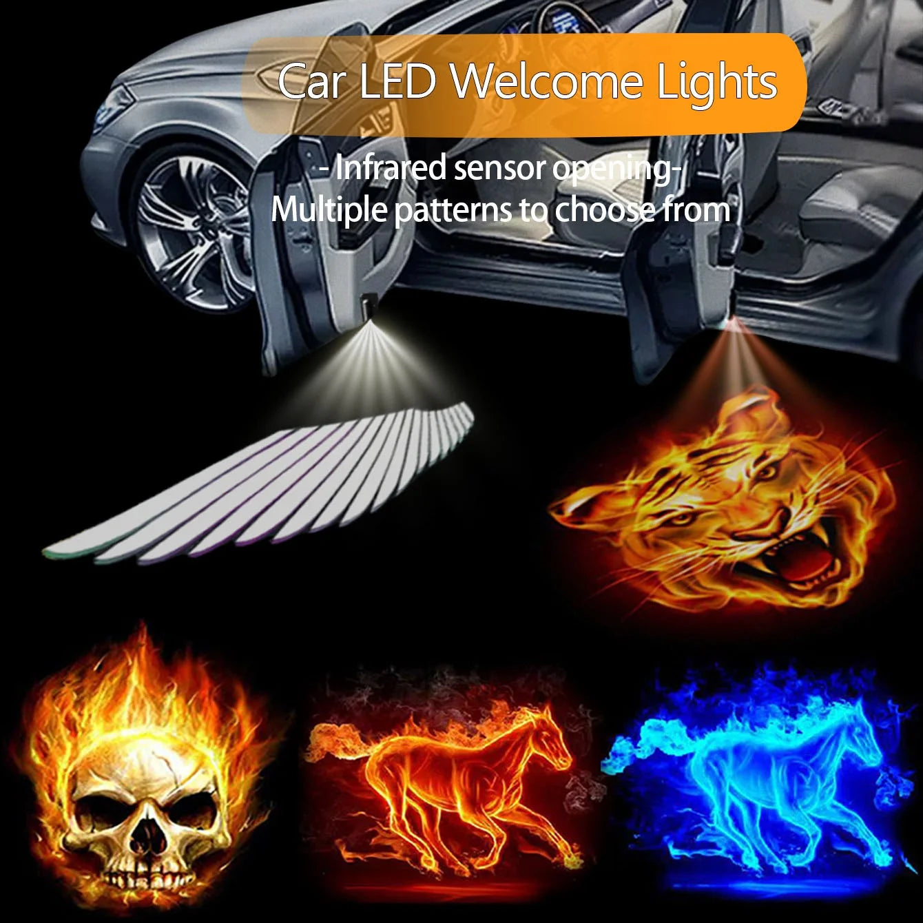 Automotive LED Floor Welcome Lights