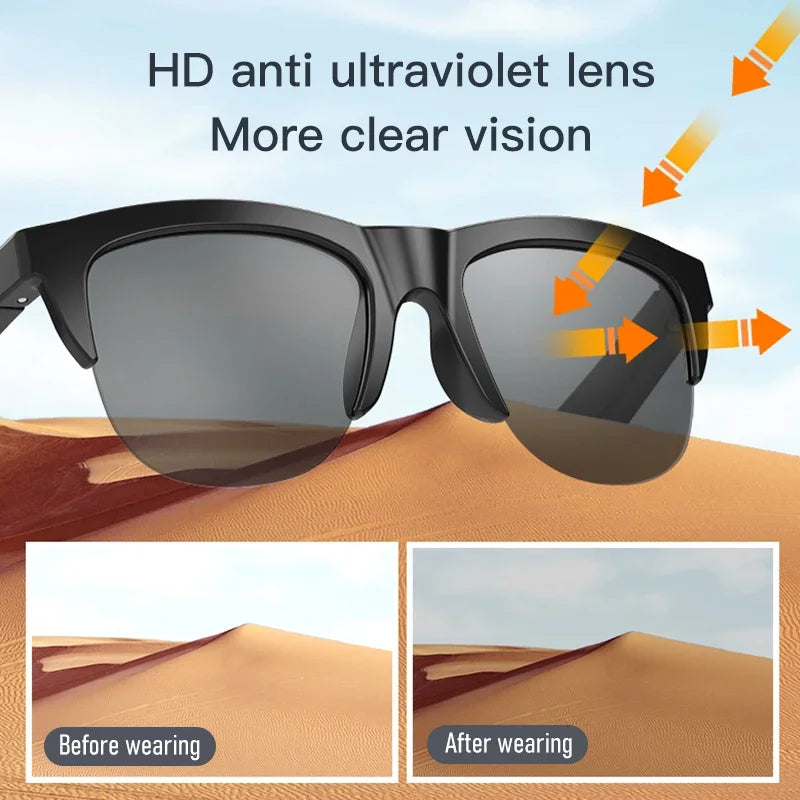 VIKEFON Bluetooth Smart Sunglasses V5.3