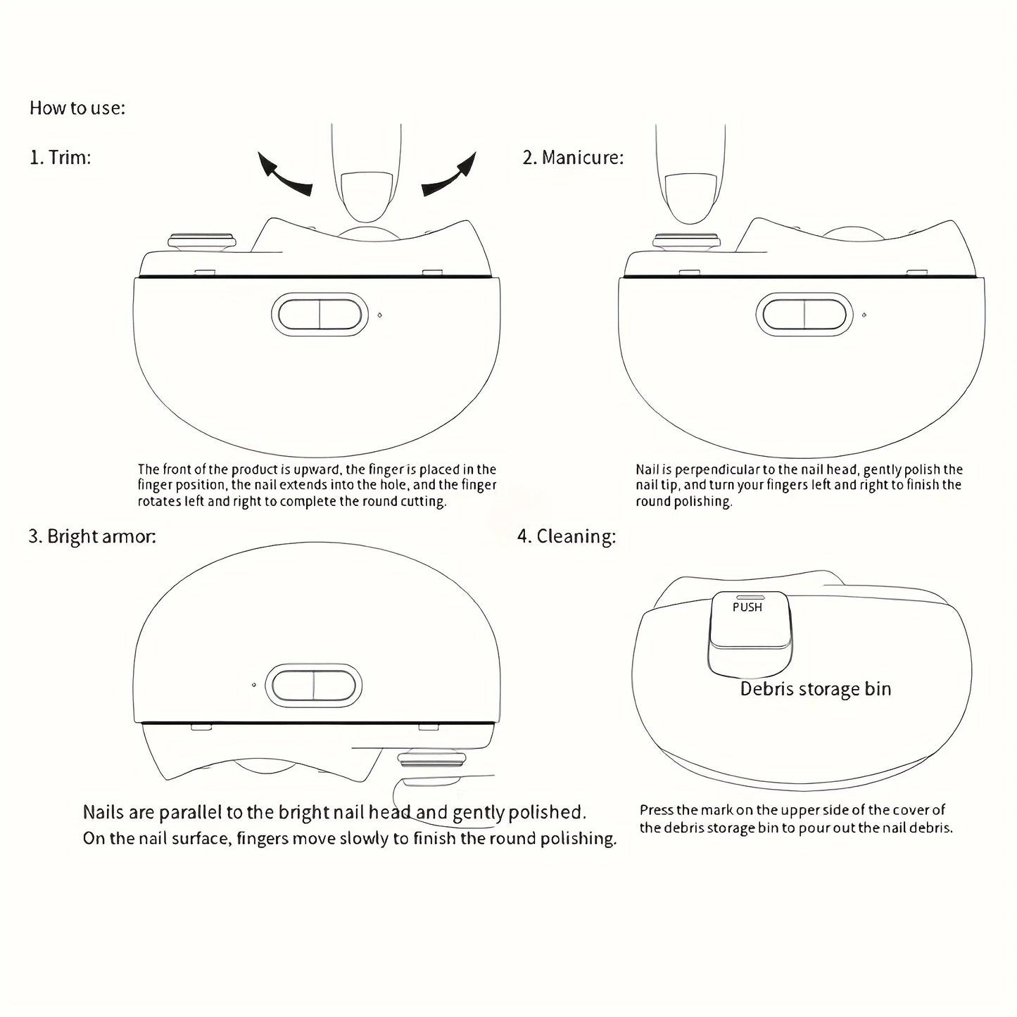 outil de nettoyage des ongles