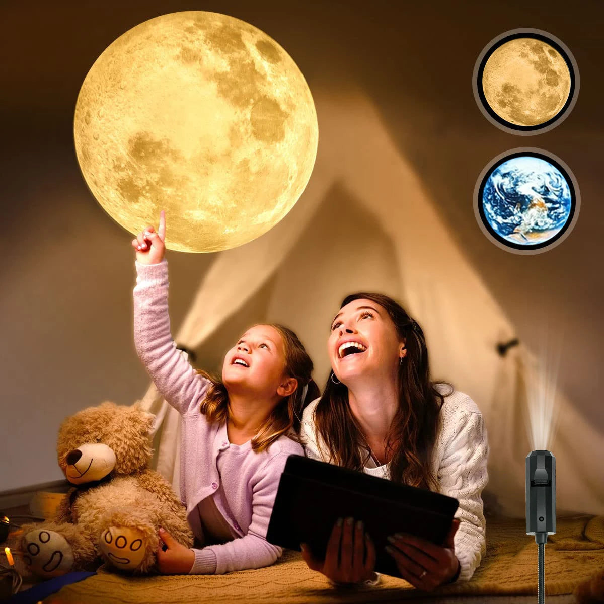 Moon & Earth Projector